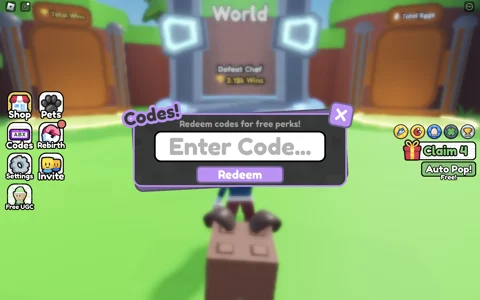 Popcorn Simulator how to redeem codes