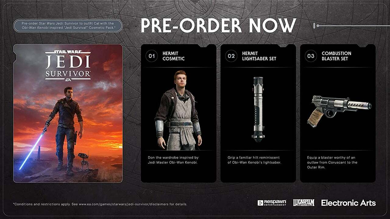 Star Wars Jedi: Survivor Pre-Order Bonuses