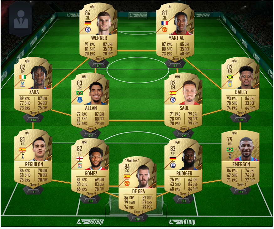Premier League Starter Team