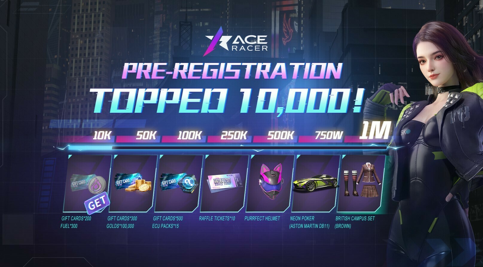 Ace Race Pre-registration rewards NetEase