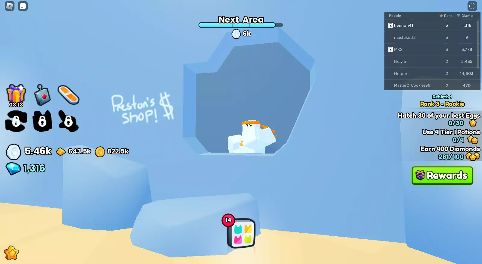 Preston Shop Super Secret Code location