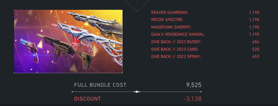 Price of Give Back 2023 Bundle