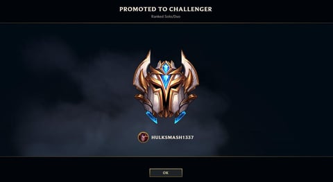 Promoted to Challenger