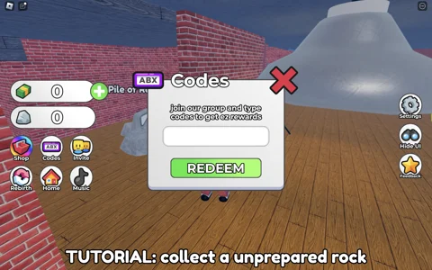 Prove Dad Wrong By Selling Rocks Tycoon Redeem codes