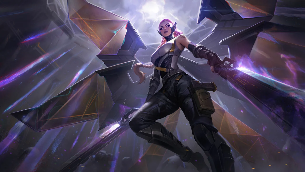 Feel the wrath of Kayle in her new PsyOps skin! League of Legends Kayle Riot Games