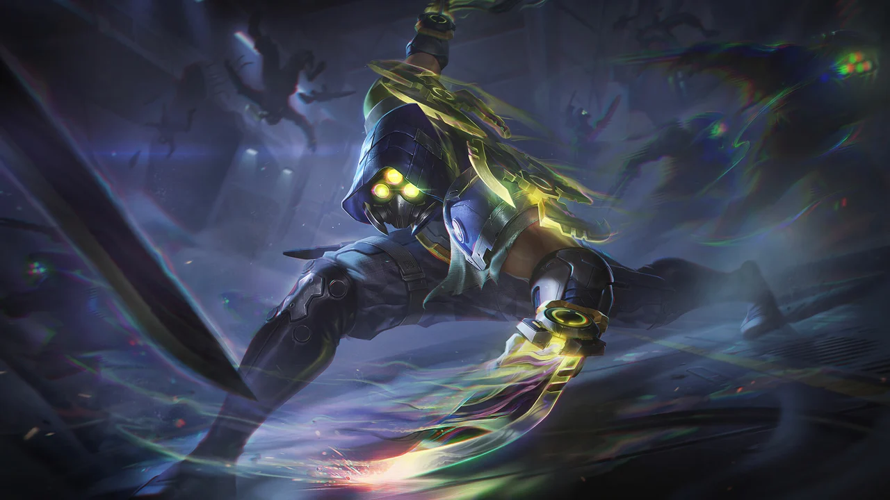 Zed transforms into an extremely mysterious Champion in his new PsyOps skin. League of Legends Wild RiftRiot Games