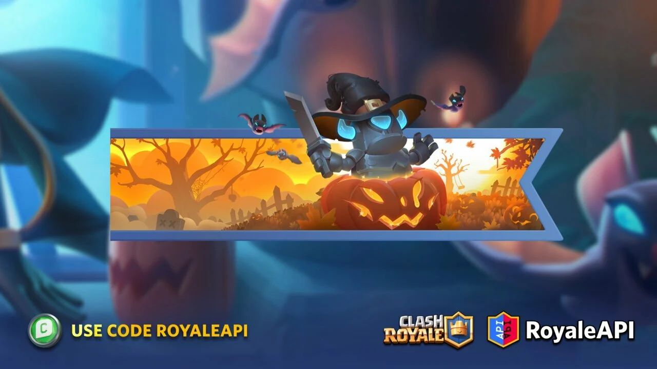 Clash Royale October 2022 Season 40 P.U.M.P.K.I.N with Pumpkin Patch Battle banner supecell