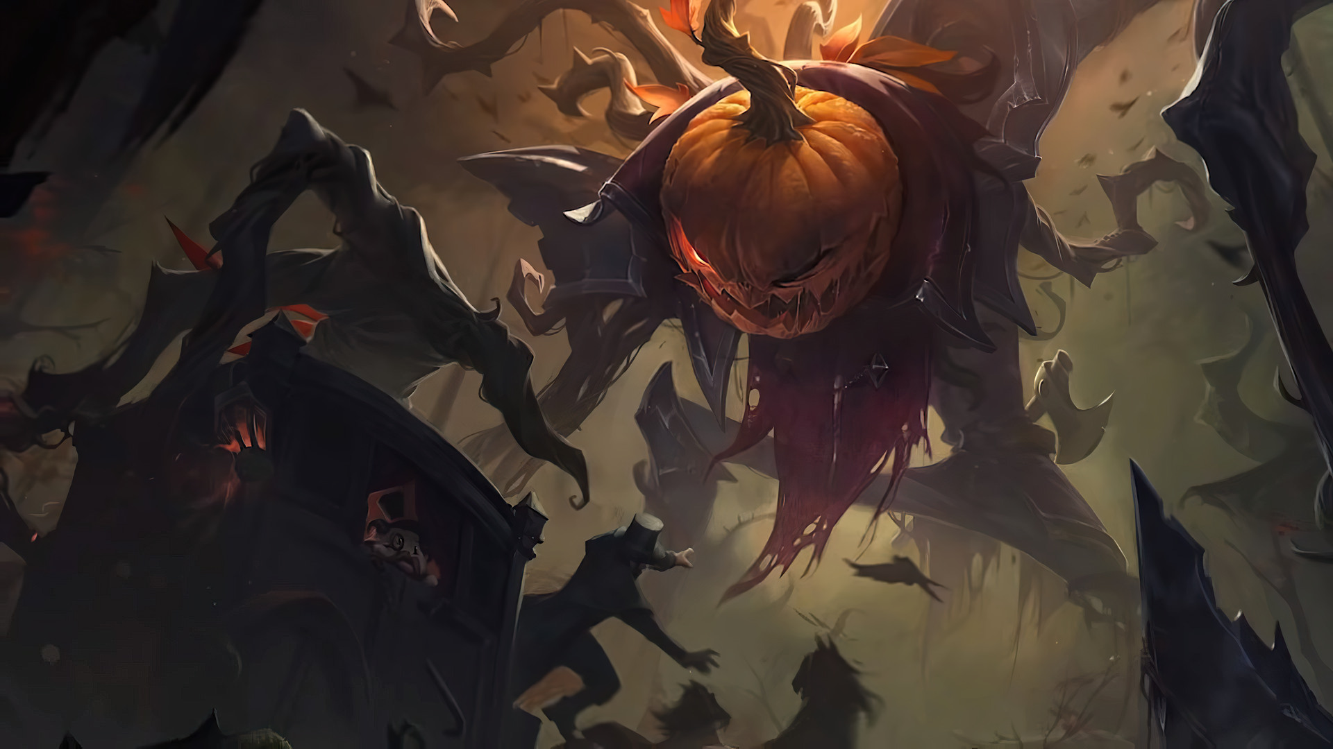 Wild Rift Patch 4.4 Pumpkinhead Fiddlesticks skin