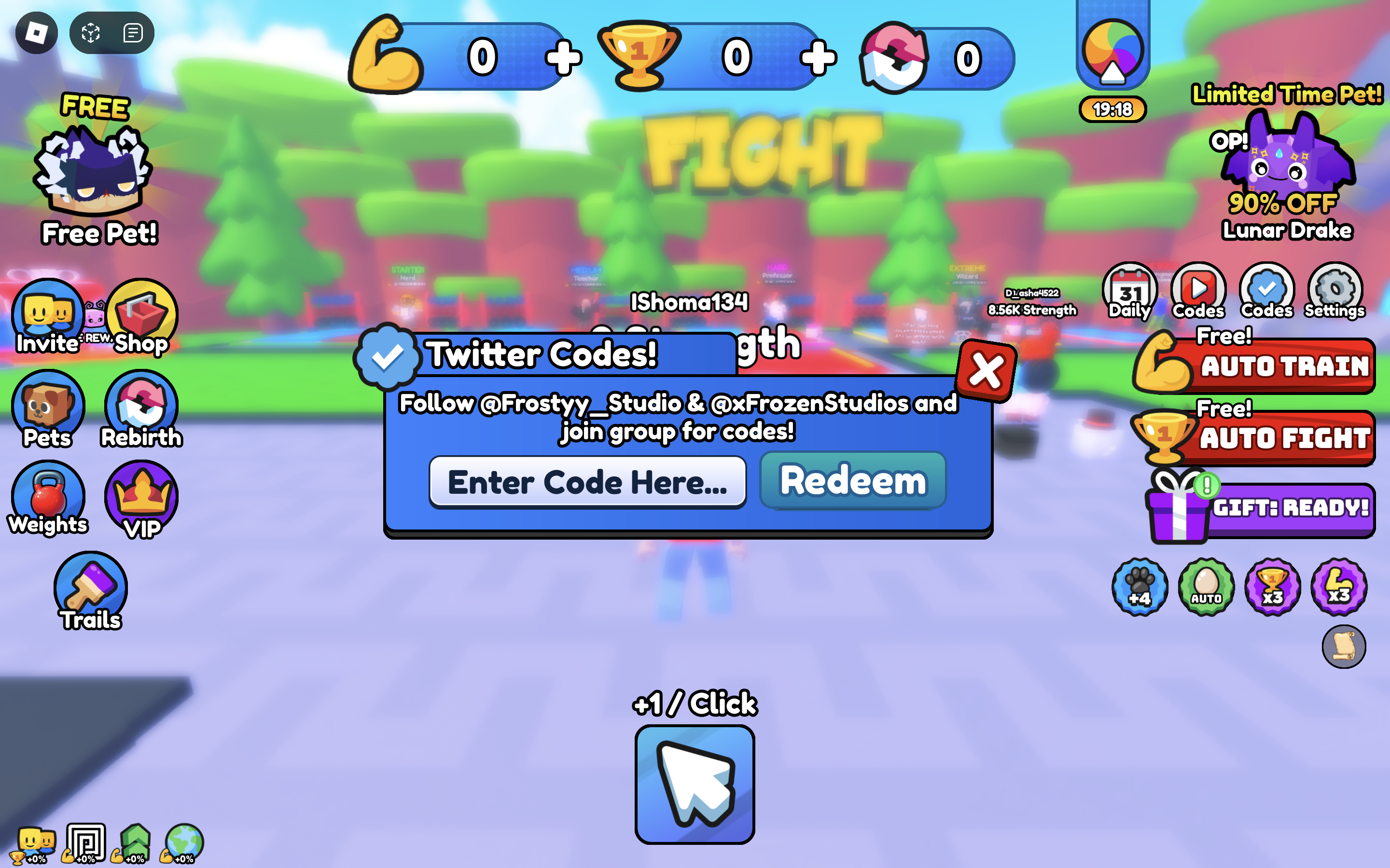 Push Up Battles redeem codes