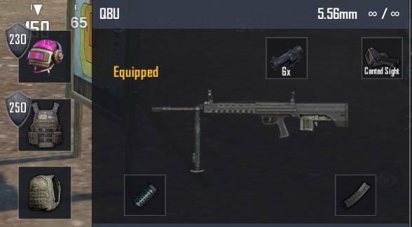 Best QBU Attachment Loadout PUBG Mobile