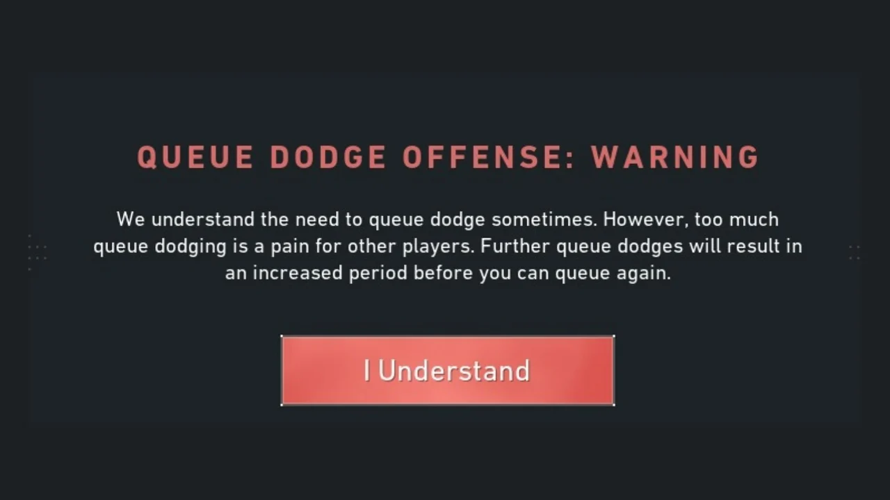 Queue Dodge Offense Warning