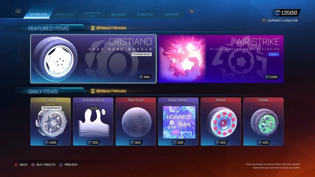 RL Item Shop 05 18 22