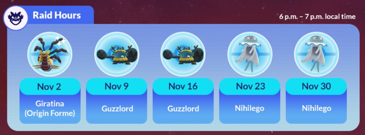 Pokémon GO November 2022 Content update raid hours guide Niantic