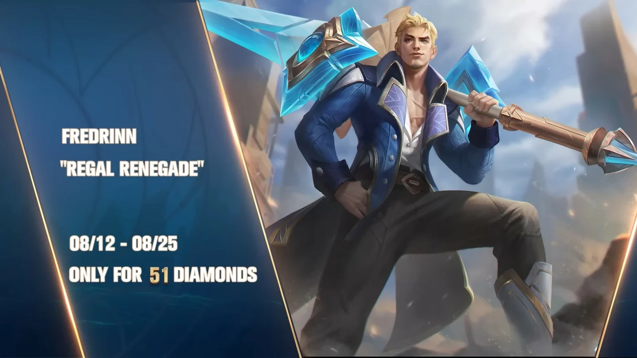 Regal Renegade is one the first skins that Fredrinn will receive in Mobile Legends! Montoon