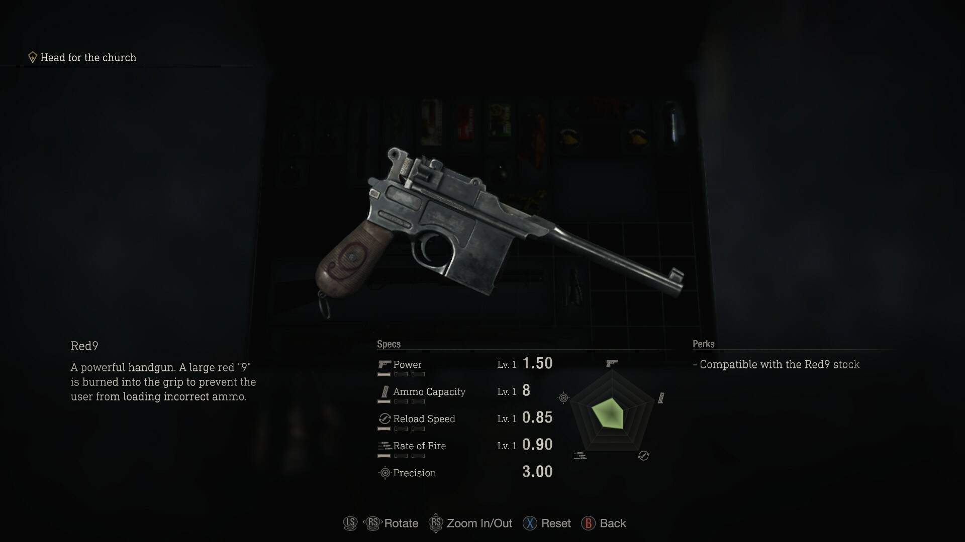 Resident Evil 4 Red9 Stats