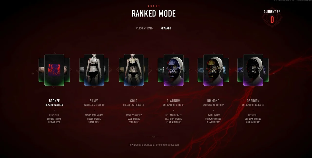 Bloodhunt Season 1 Ranked rewards.