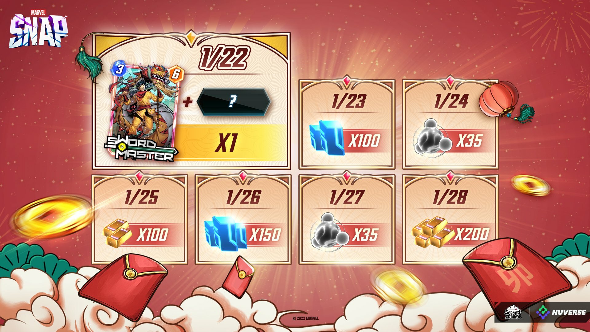 Rewards Marvel Snap Lunar New Year
