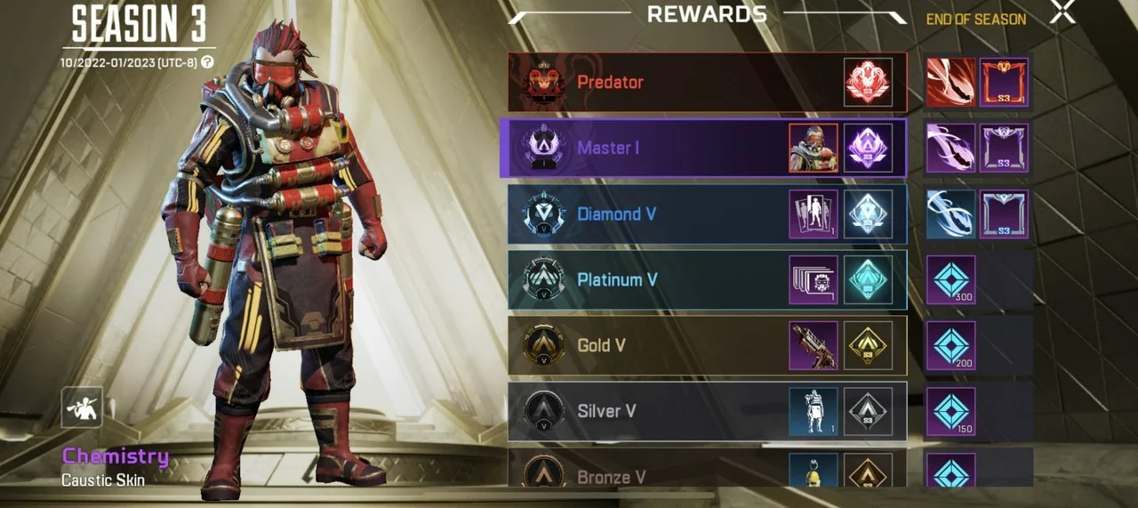 Ranked Rewards Apex Legends Mobile Season 3