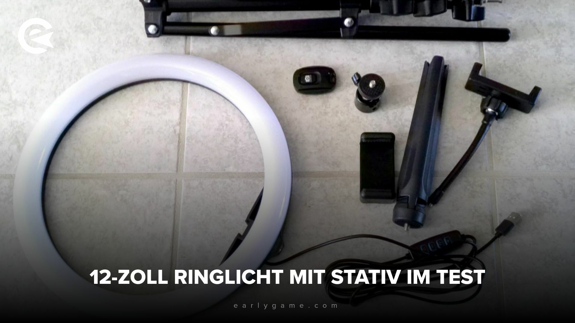 12 Zoll Ringlicht mit Stativ von PEYOU im Test.