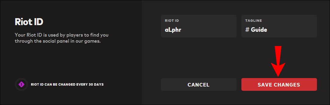 Click on Save changes