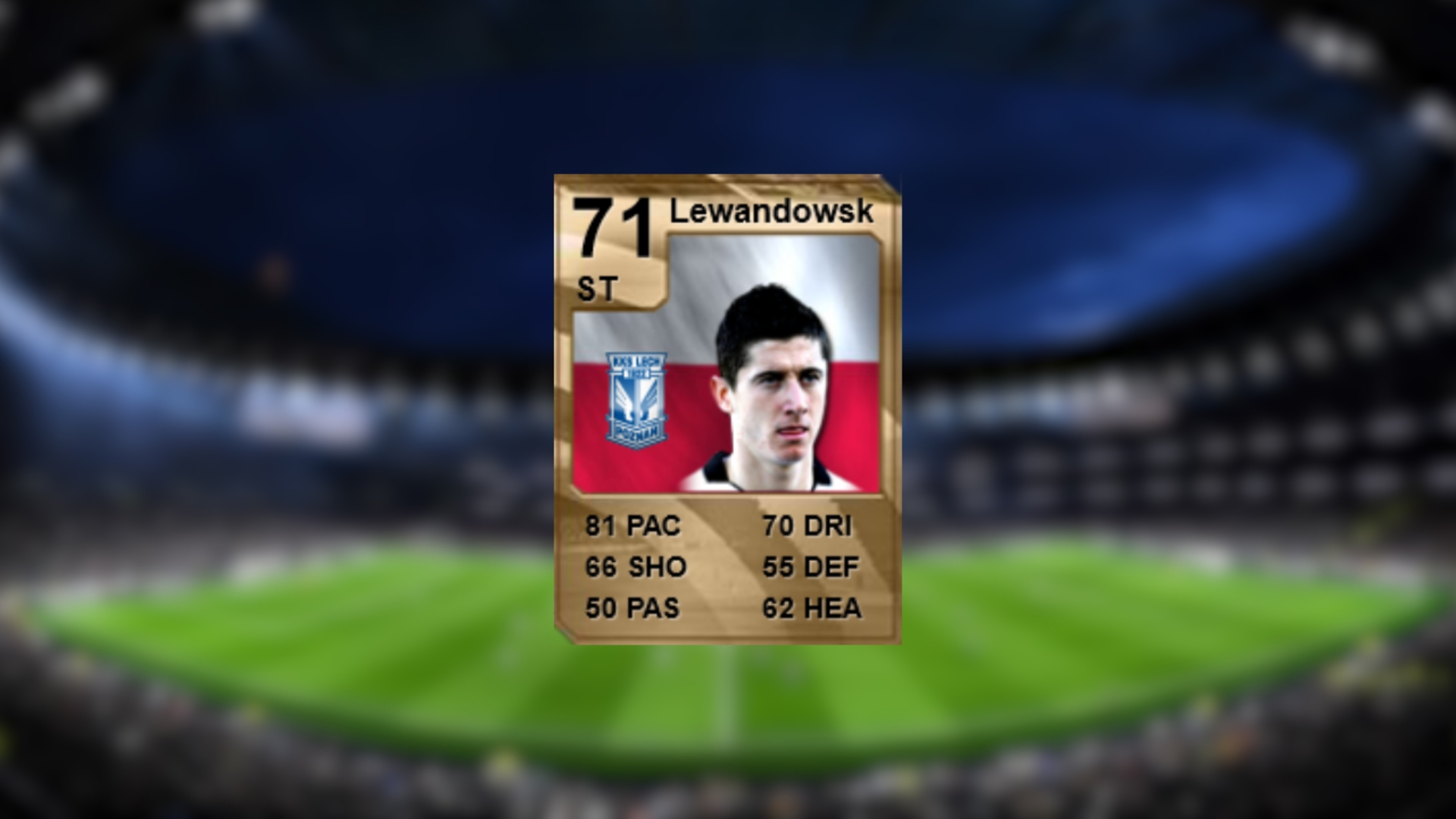 Robert Lewandowski Ultimate Team FIFA 09
