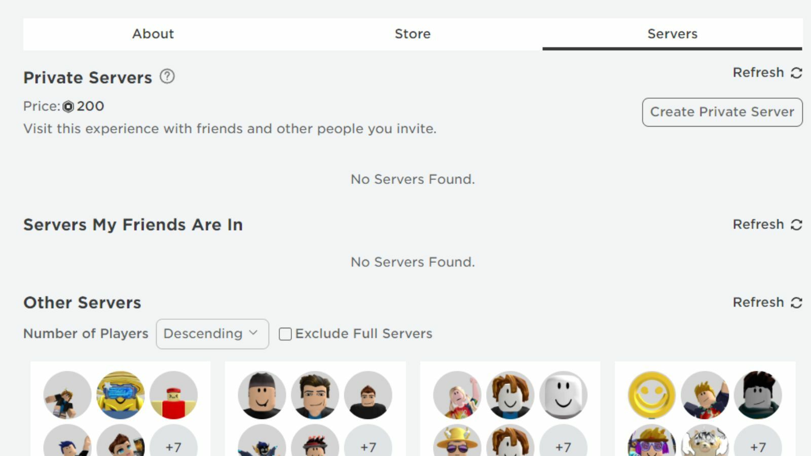 Roblox Private Servers