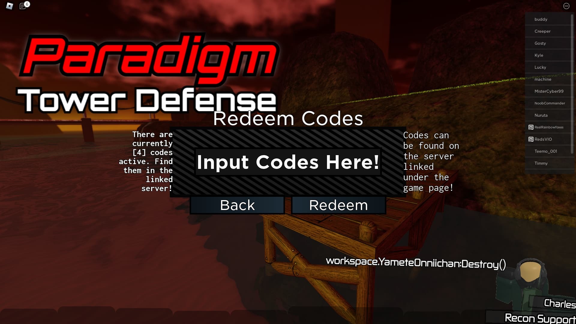 Paradigm-Tower Defense Codes