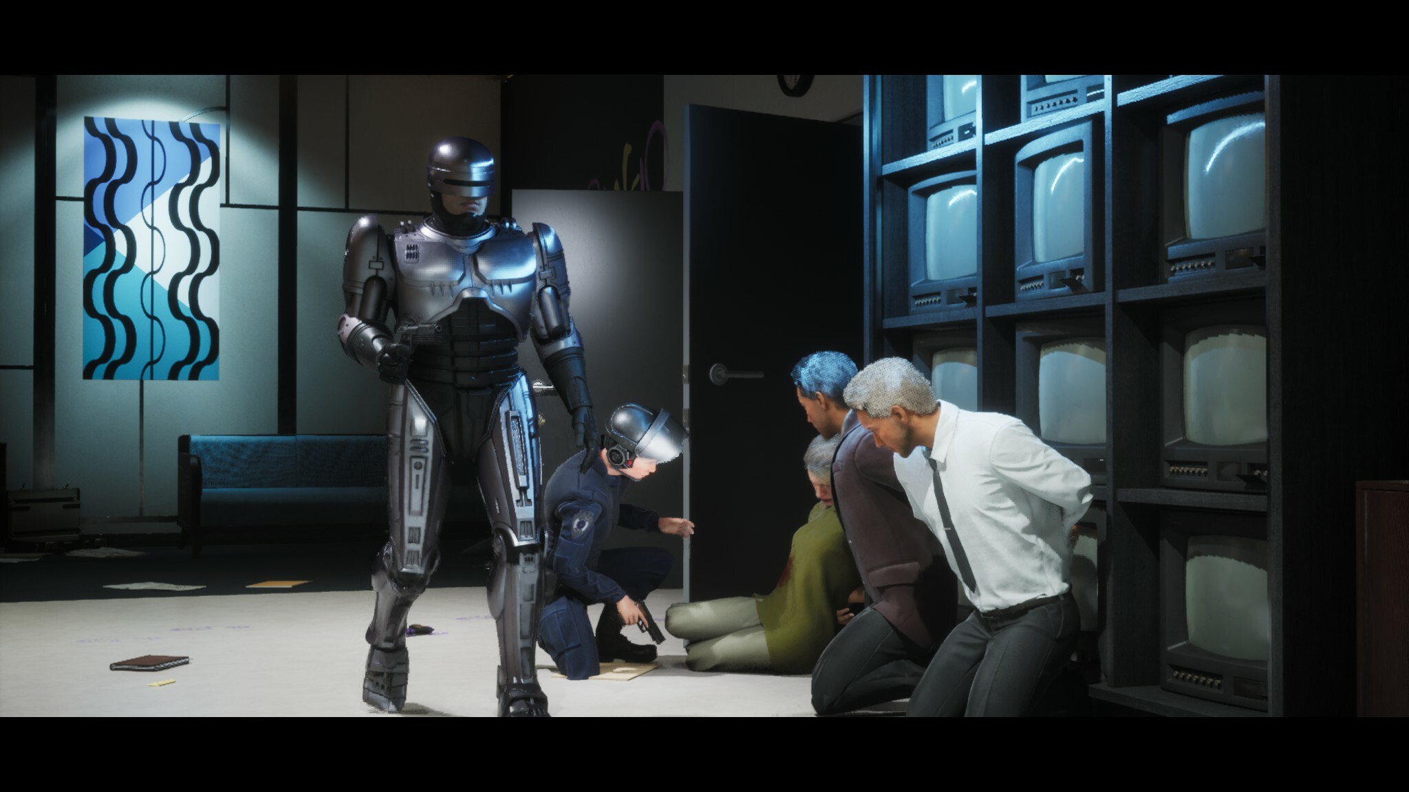 RoboCop Rogue City: Classic CinemaScope during cutscenes.