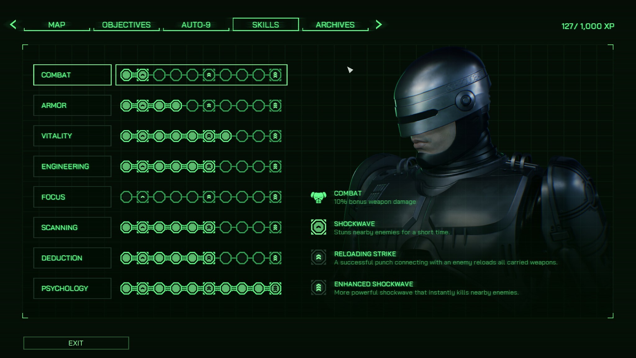 RoboCop Rogue City: There are many ways to level up your own RoboCop.