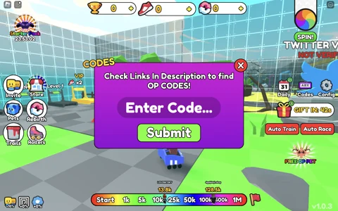 Roller Race Simulator redeem codes