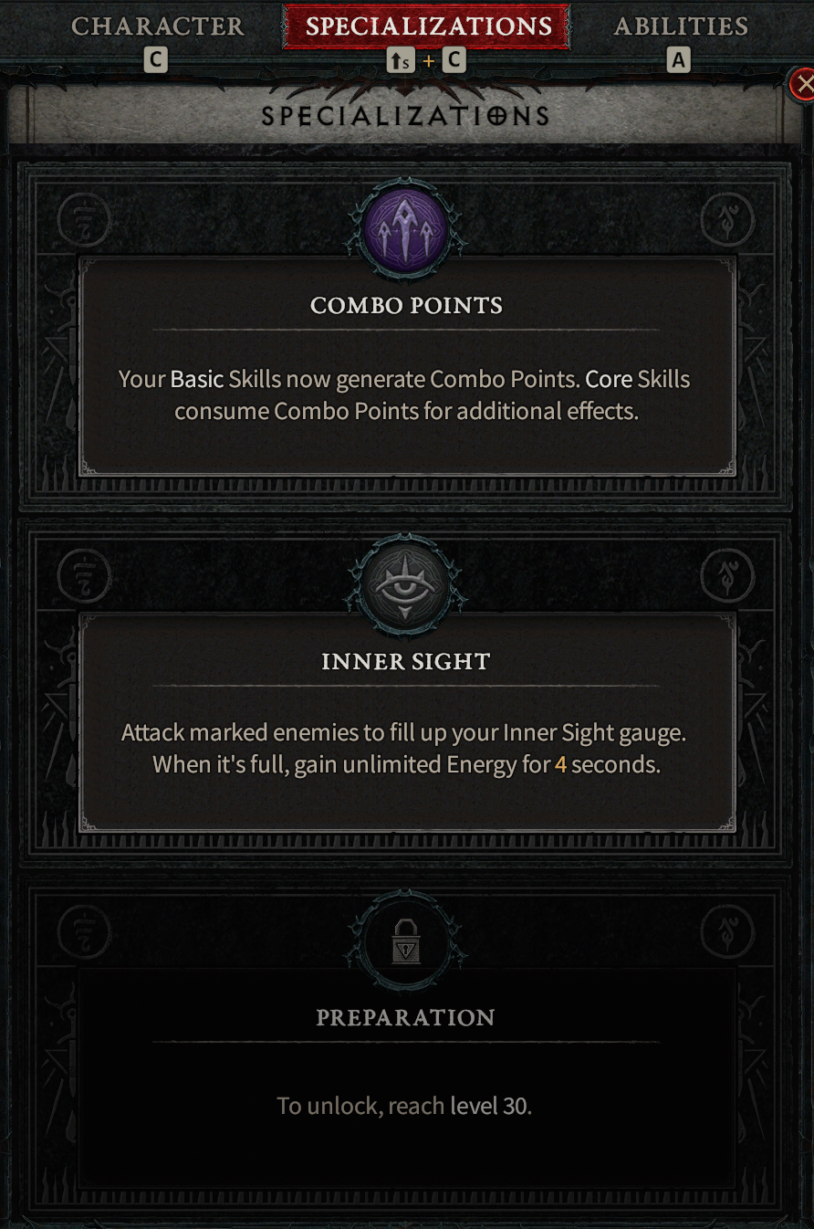 Rouge specializations