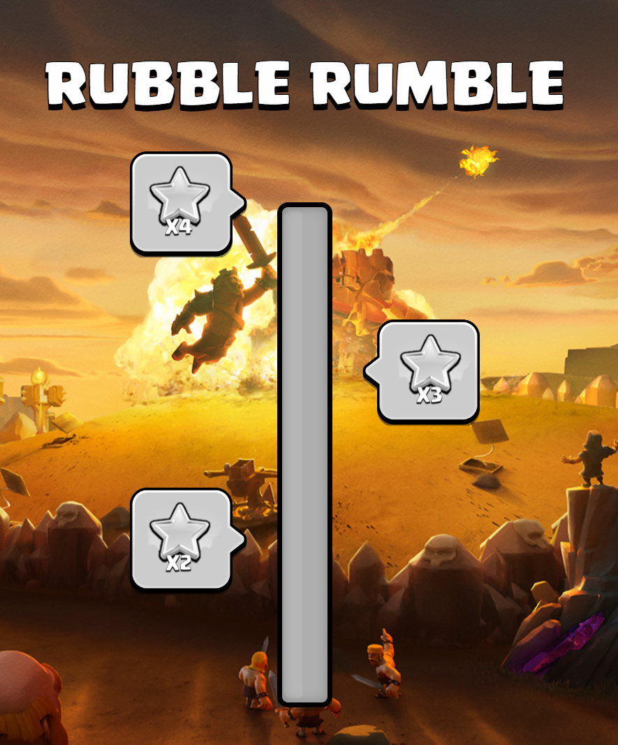 Clash of Clans Rubble Rumble Rewards Milestones