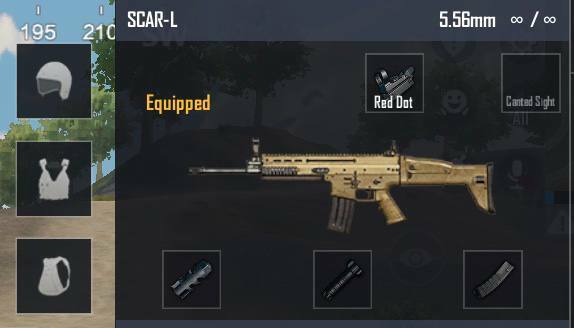 SCAR L Loadout In PUBG Mobile