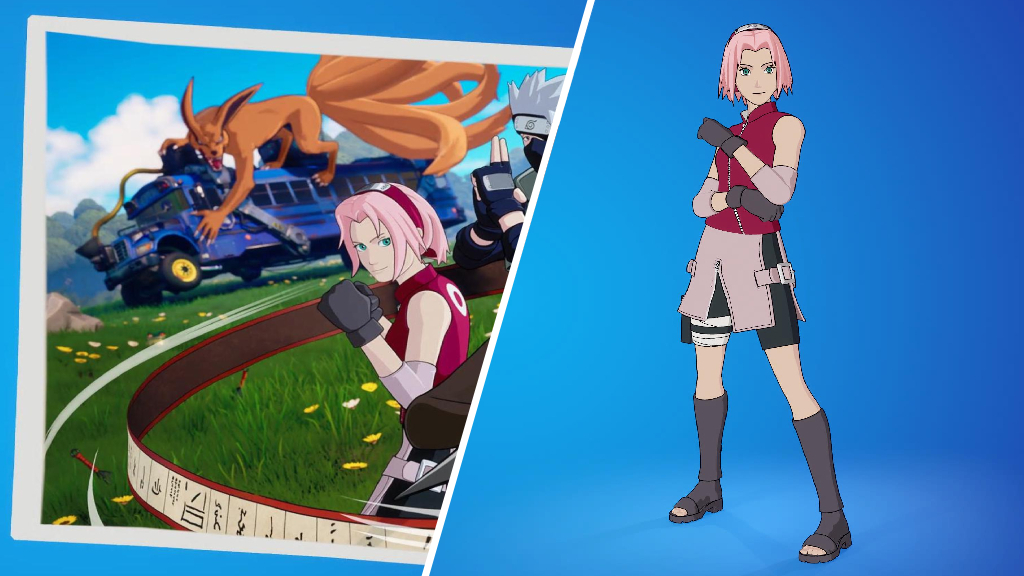 Sakura Haruno Fortnite Skin in detail