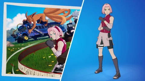 Sakura Haruno Fortnite Skin in detail