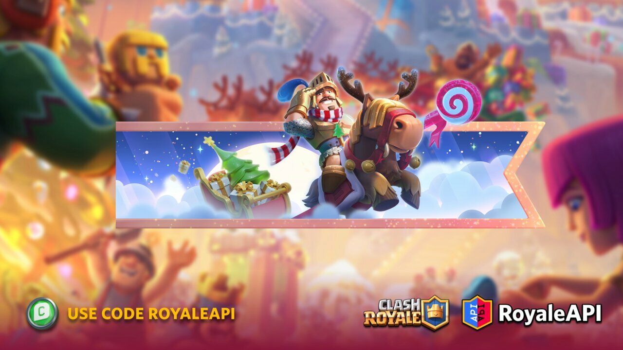 Clash Royale December Season 42 Battle Banner Supercell Santa Prince