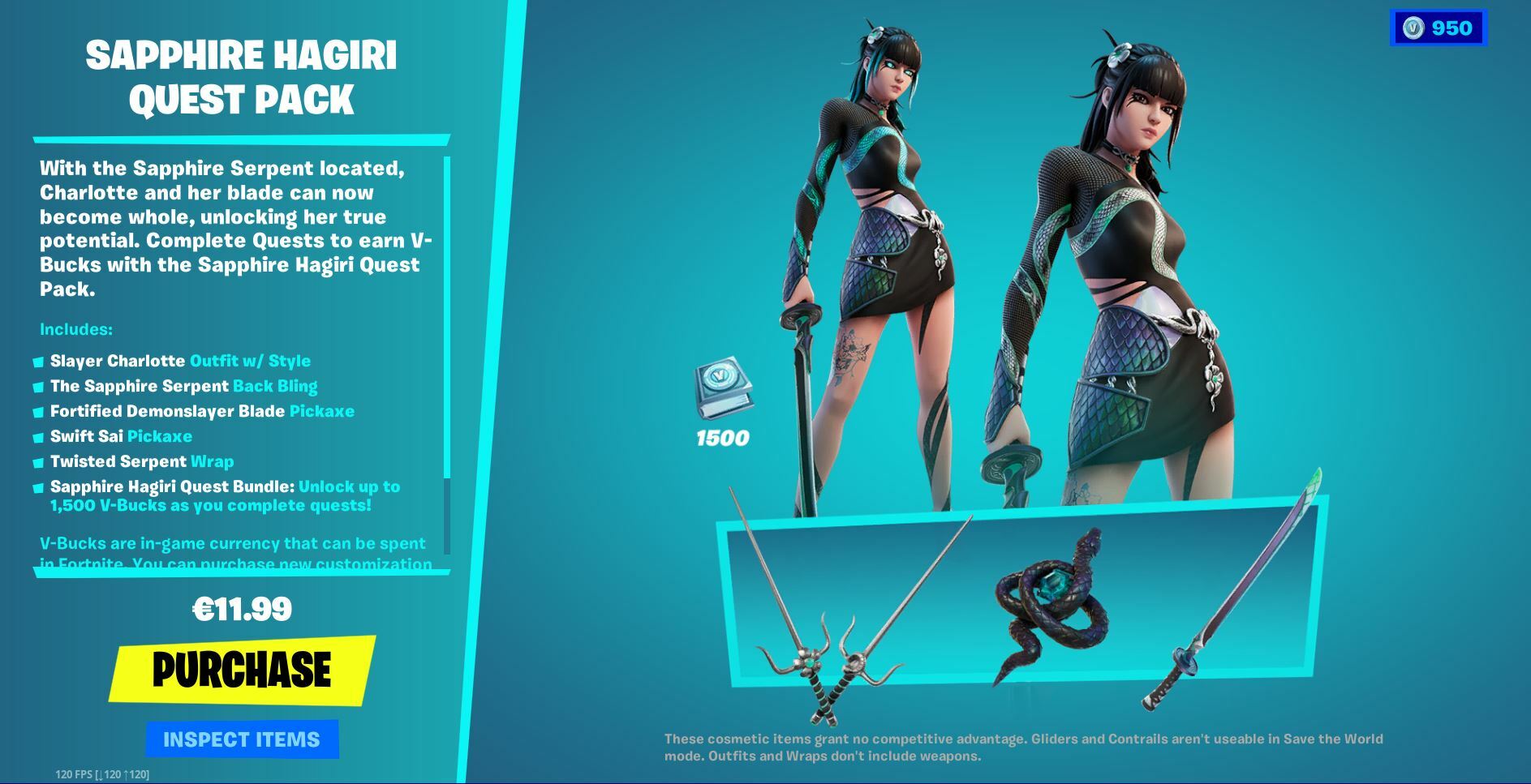 Sapphire Hagiri Quest Pac