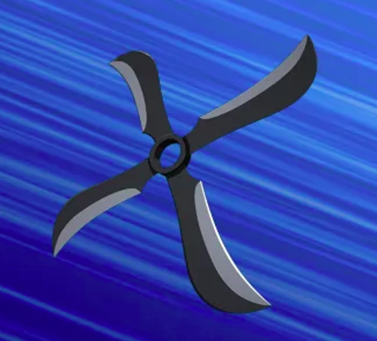 Demon Wind Shuriken Back Bling