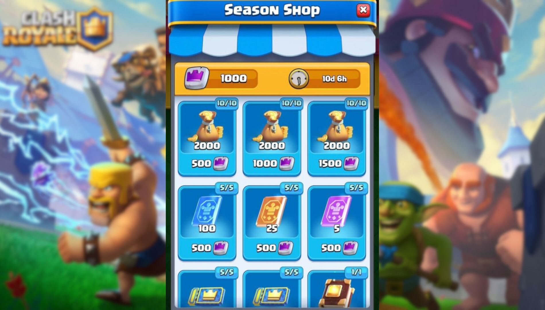 Clash Royale Season Tokens Season Shop Rewards Guide Supercell