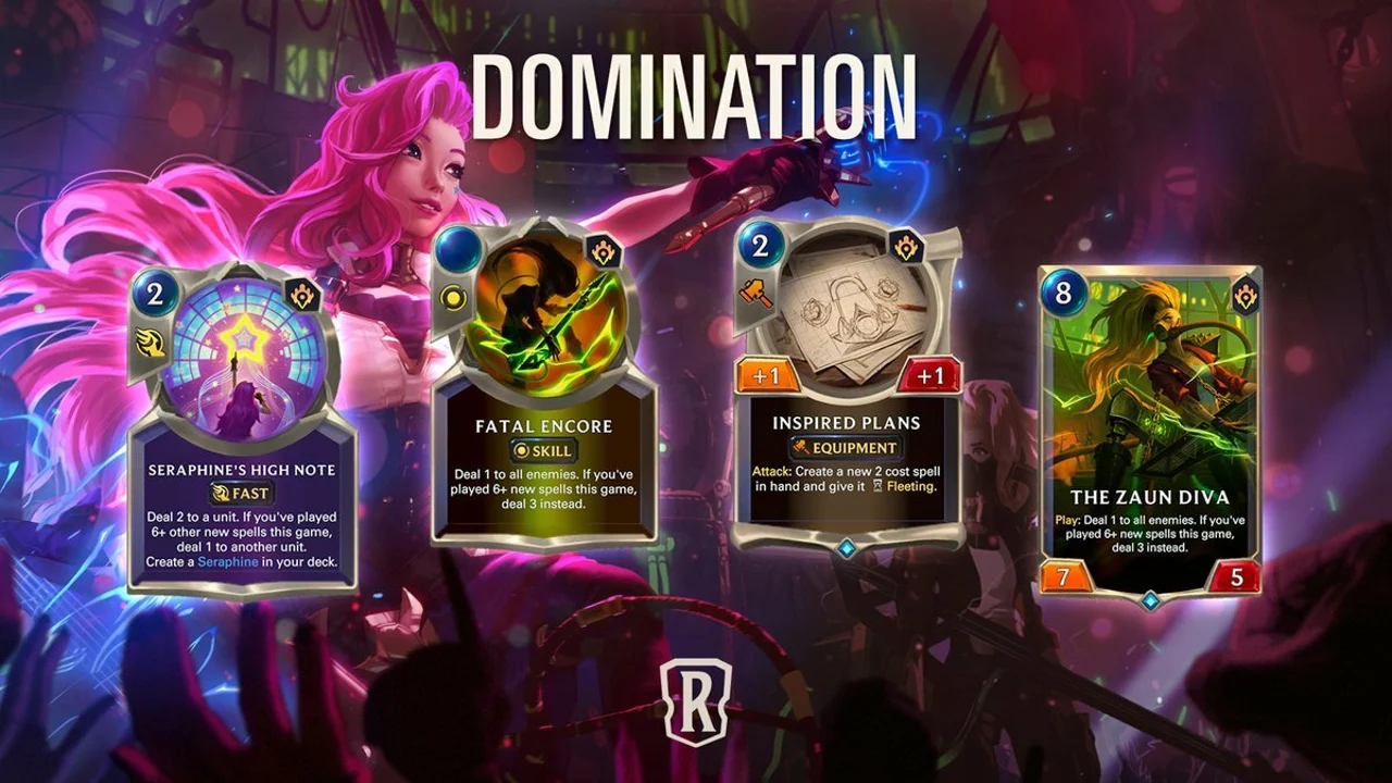 Legends of Runeterra Darkin Saga Domination Expansion Seraphine champion Supporting cards guide Riot Games