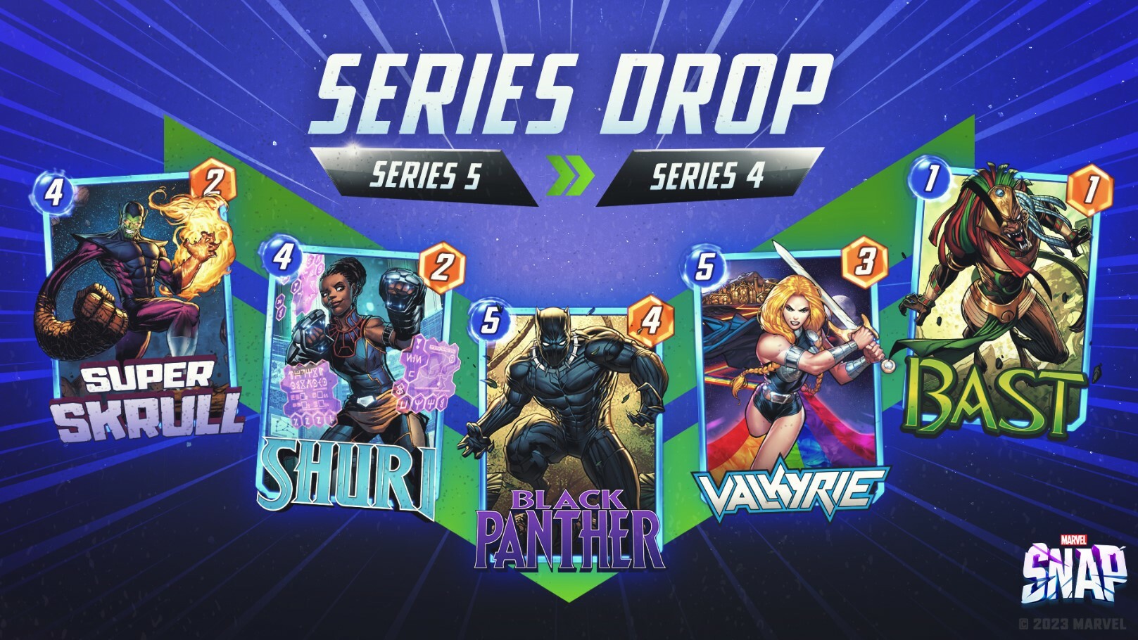 Marvel Snap Series Drop January 2023 Series 5