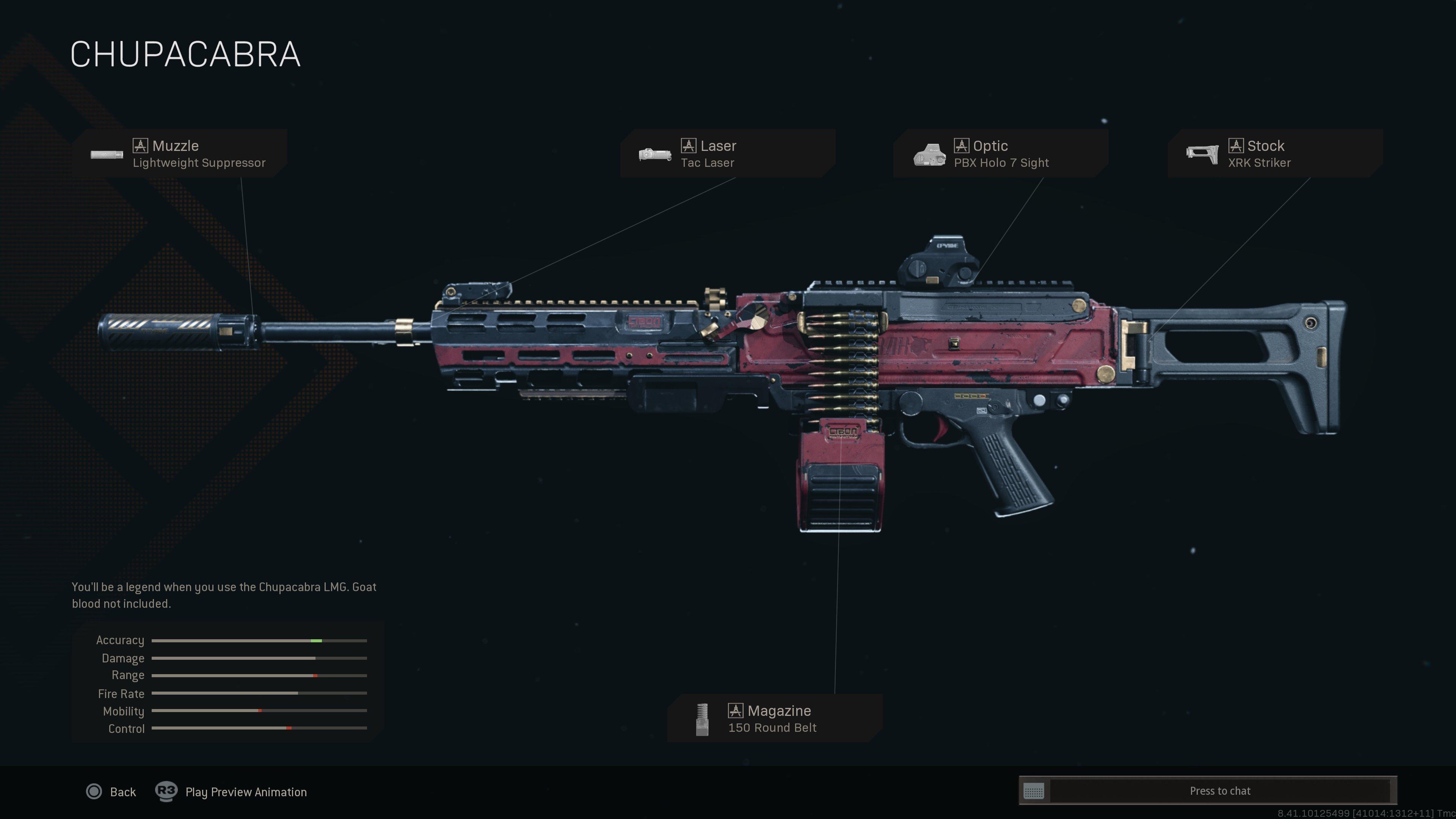 Sexiest Warzone Blueprints Chupacabra