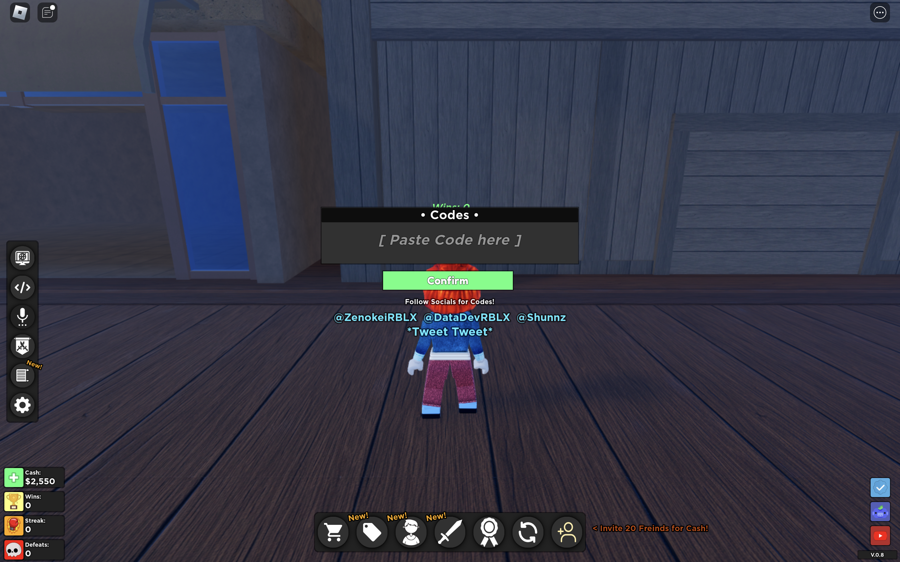 Shadow Boxing Fights Redeem Codes