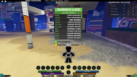 Shindo Life C Ommand list