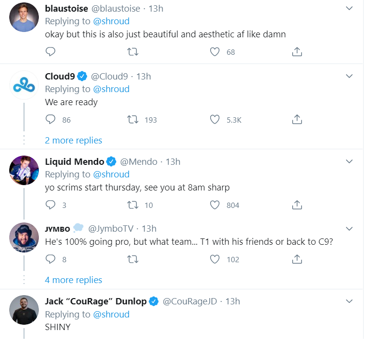 The comments under the second video of Shroud