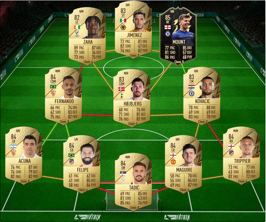 Simon Banza Team 2 FIFA 22 SBC