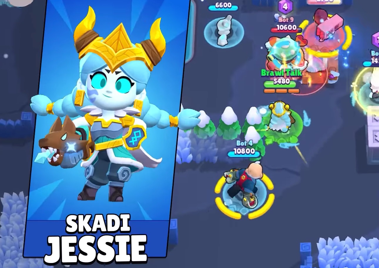 Brawl Stars Ragnarok Skins Supercell Skadi Jessie