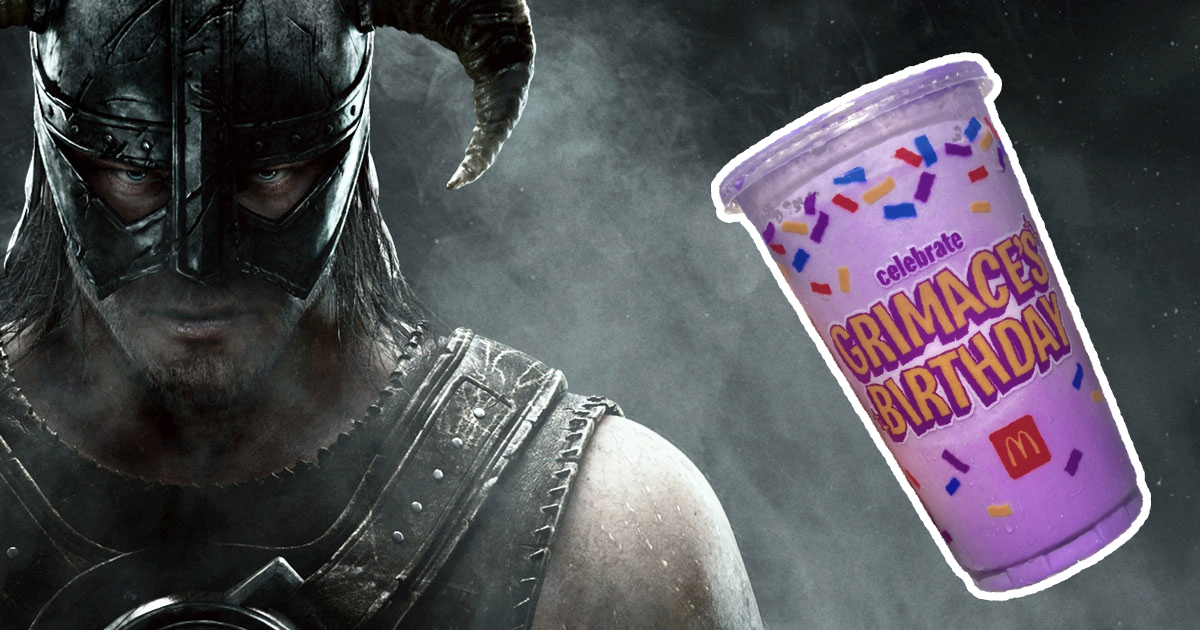 Skyrim X Grimace Shake
