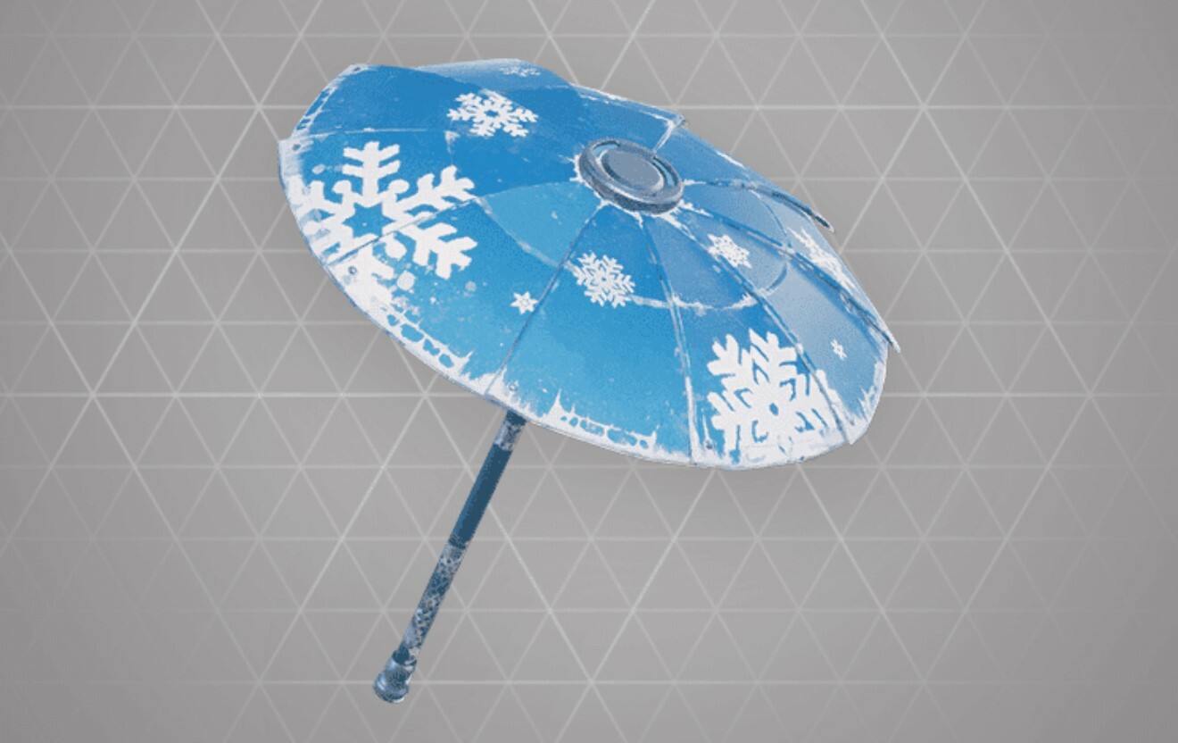 Fortnite Rarest Gliders Hardest Items To Get Epic Games Snowflake Umbrella Glider