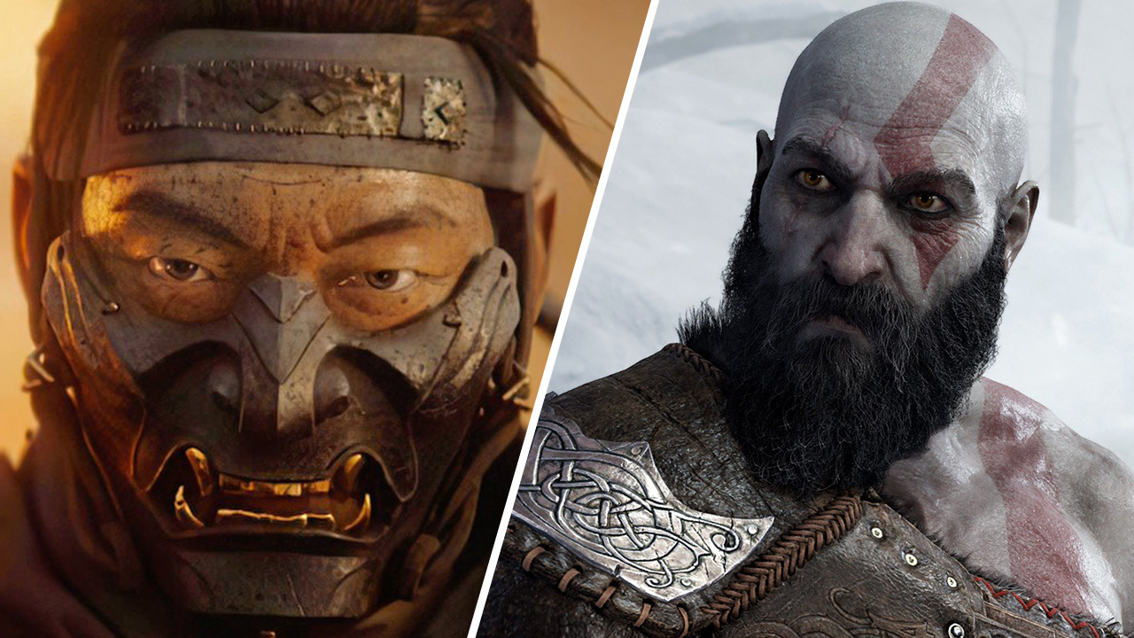 Jin en Ghost of Tsushima y Kratos en God of War Ragnarök